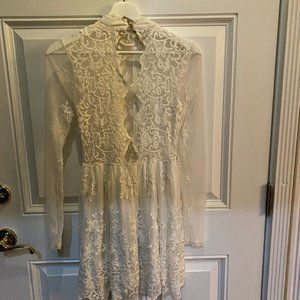 White lace dress